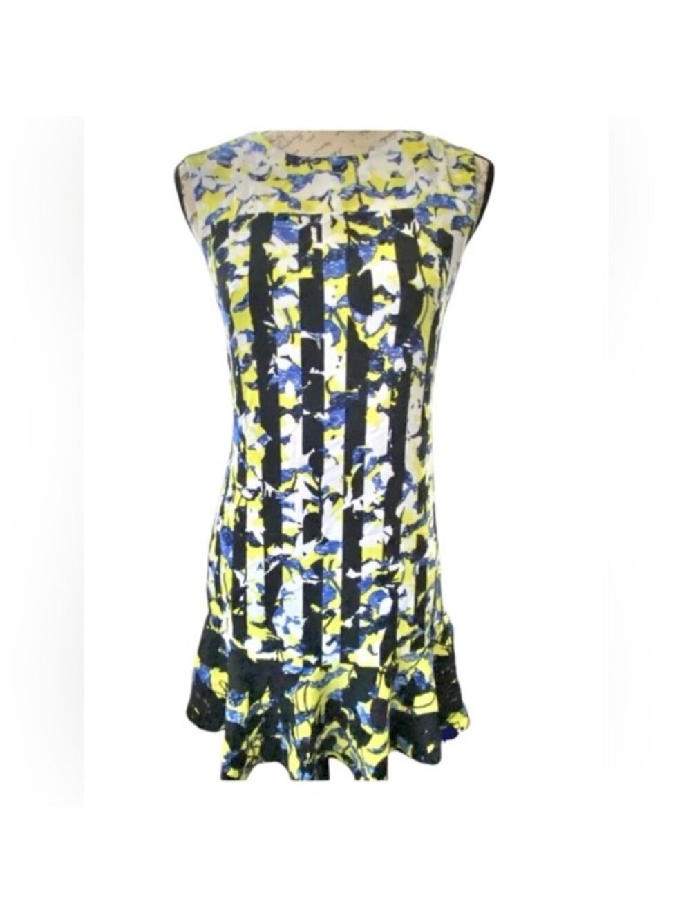 Peter Pilotto For Target Womens Multicolor Floral Knee Length Shift Dress Sz XS